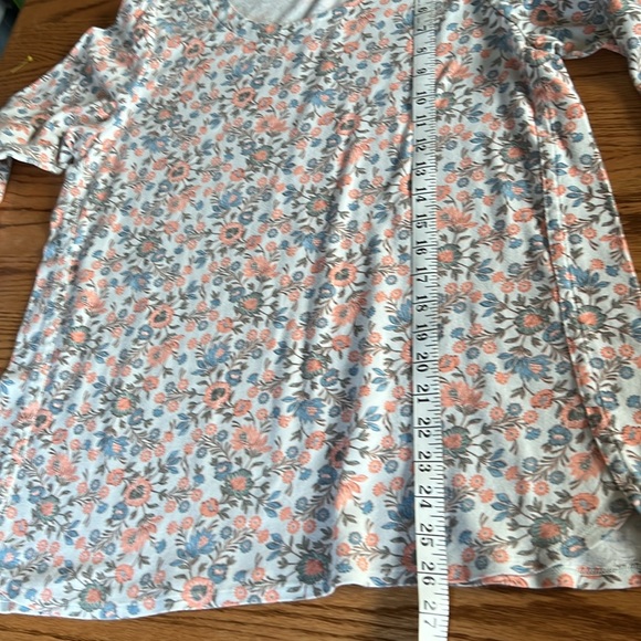 J Jill knit top. Cotton. 3/4 sleeves. large - Picture 6 of 6